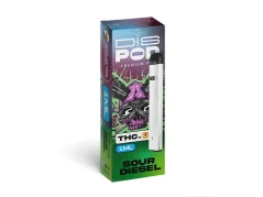 Czech CBD THCV Vape Pen disPOD Sour Diesel, 25% THCV, 67% CBG, 1 ml
