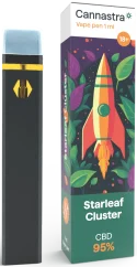 Cannastra CBD Vape Pen Desechable Starleaf Cluster, CBD 95 %, 1 ml