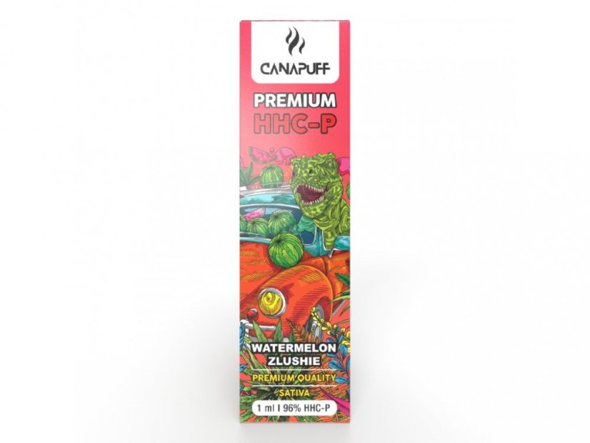 disposable vape watermelon CanaPuff Pen Zlushie, 96% HHCP, 1 ml Vape wholesale no minimum order Atomizer Short Mr Fog: Flavor:Melon Ice