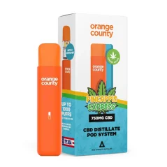 Orange County CBD stylo pod pour vapotage Pineapple Express, 1 ml