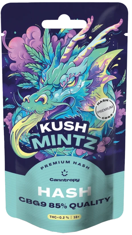 Canntropy CBG9 Hash Kush Mintz, jakość CBG9 85%, 1 g - 100 g