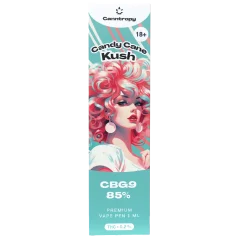Canntropy CBG9 jednorazové vape pero Candy Cane Kush, CBG9 85% kvalita, 1 ml