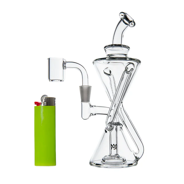 MJ Arsenal Time Turner Mini Dab Rig - prozoren