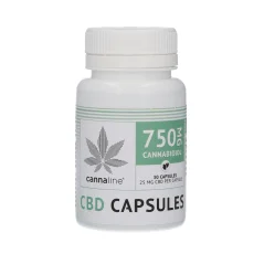 Cannaline CBD Softgel Capsules - 750 mg CBD, 30 x 25 mg