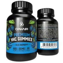 CanaPuff HHC Gummies Lampone blu, 20 pezzi x 25 mg, 500 mg, 70 g