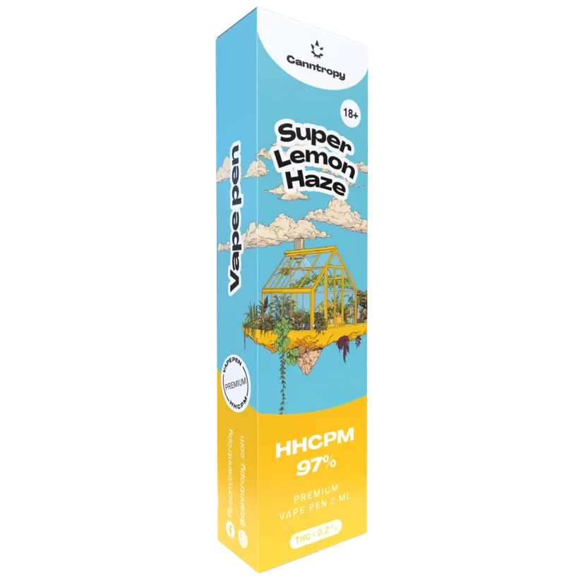 Canntropy HHCPM Vape Pen Super Lemon Haze, HHCPM  97% quality, 2 ml