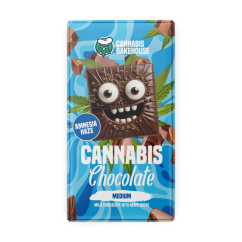 Cannabis Bakehouse Czekolada mleczna z nasionami konopi, Amnesia Haze, 1 szt.