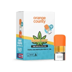 Orange County CBD Προγεμισμένη Κάψουλα Μάνγκο Χέιζ, 1 ml