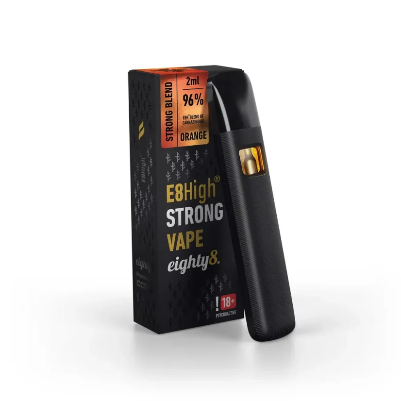 Eighty8 E8High Engångs Vape Orange, 96 % E8High, 2 ml