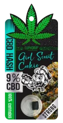 Euphoria CBD Hash 9% Girl Scout Cookie, 1 g