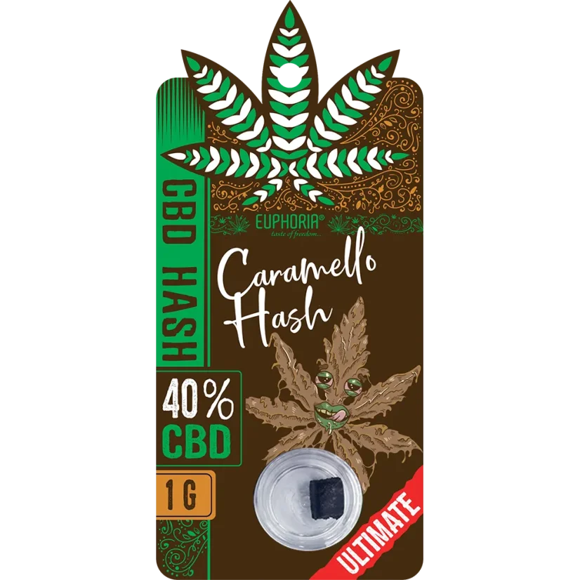 Euphoria CBD Hash Caramello, CBD 40%, 1 g