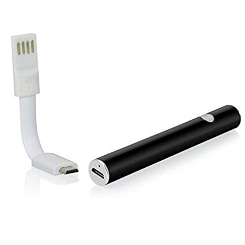 Batéria pre CBD cartridge, 380 mAh, 510 závit, USB nabíjačka, Čierna
