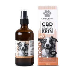 Cannaline CBD Öl für Ekzemhaut für Hunde, CBD 200 mg, 100 ml
