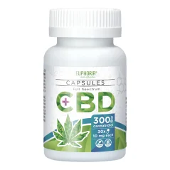 Euphoria CBD Capsules 30x10 mg, 300 mg