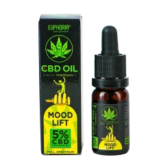 Euphoria CBD Olej 5% s terpeny 10 ml, 500 mg - Mood Lift