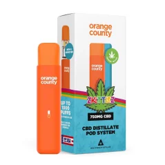 Orange County CBD stylo pod pour vapotage Zkittlez, 1 ml