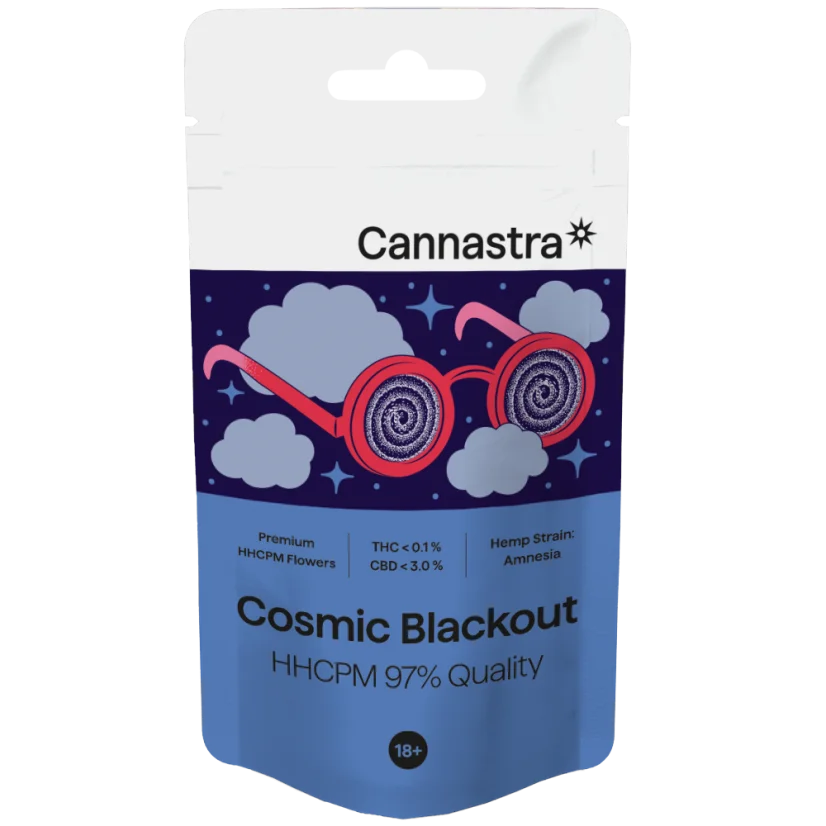 Cannastra HHCPM Kwiat Cosmic Blackout 97% Jakości, 1g - 100g