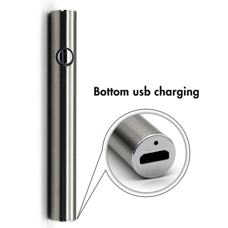 Batéria pre CBD cartridge, 380 mAh, 510 závit, USB nabíjačka, Čierna