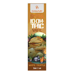 CanaPuff 10-OH-THC Vape Pen za enkratno uporabo White Truffle, 10-OH-THC 95 %, 1 ml