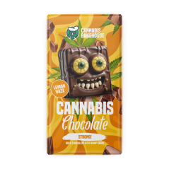Cannabis Bakehouse Mléčná čokoláda s konopnými semínky, Lemon Haze, 1 ks