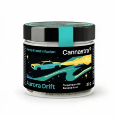 Cannastra Mezcla de cáñamo Celestial Bliss - Flores molidas Aurora Drift Banana Kush (20 g)