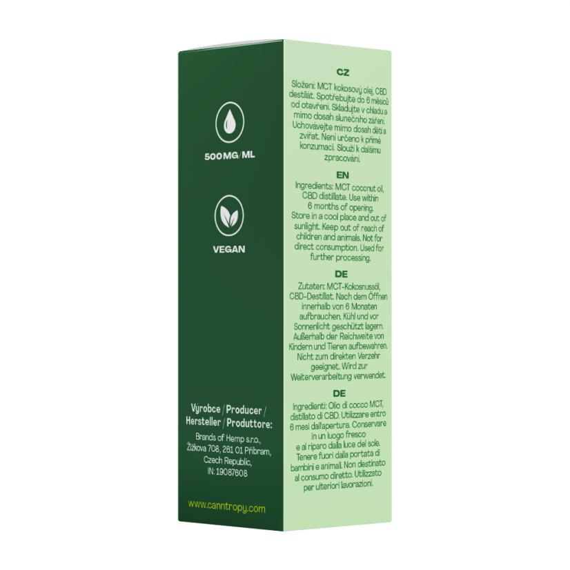 Canntropy CBD Premium Cannabinoid Oil - 40 %, 4000 mg, (10 ml)