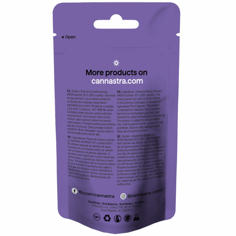 Cannastra HHCH Blomma Robot Dreams, HHCH 95% kvalitet, 1g - 100 g