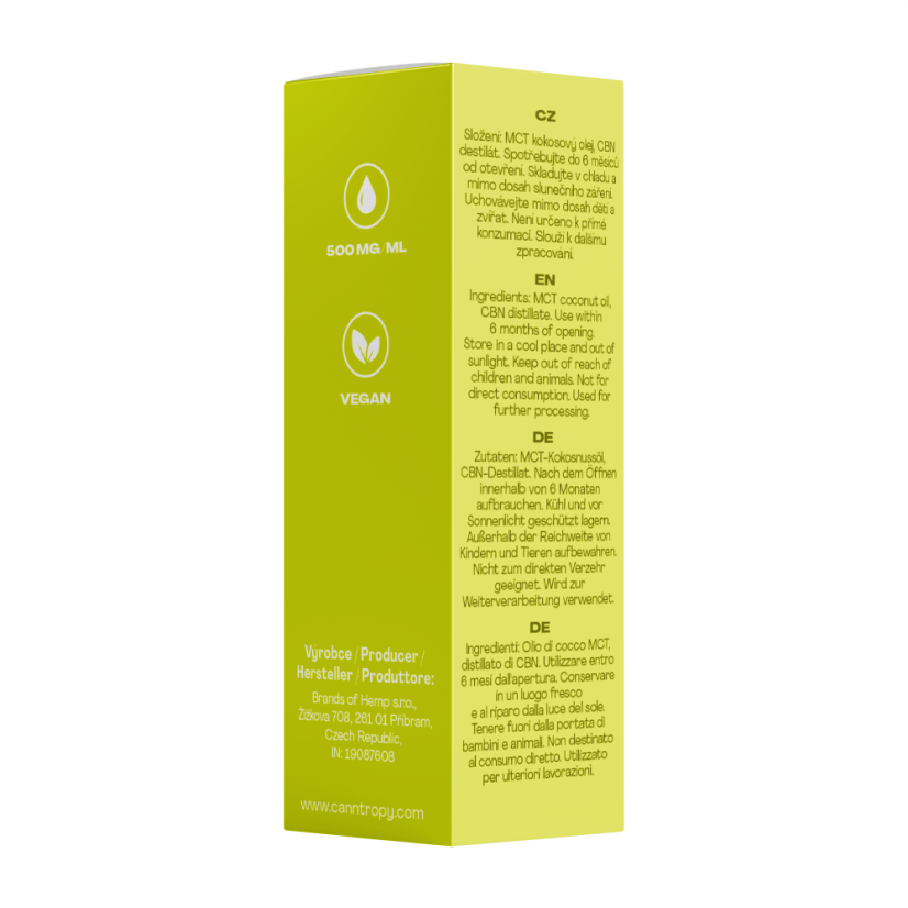 Canntropy CBN Premium Cannabinoïde Olie - 40%, 4000 mg, 10 ml