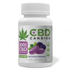 Euphoria CBD -karkit mustaherukka 300 mg CBD, 30 kpl x 10 mg, 120 g