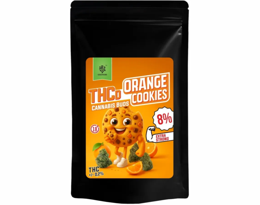 Czeski kwiat CBD THCD Orange Cookies, 8% THCD, 1 - 1000 g