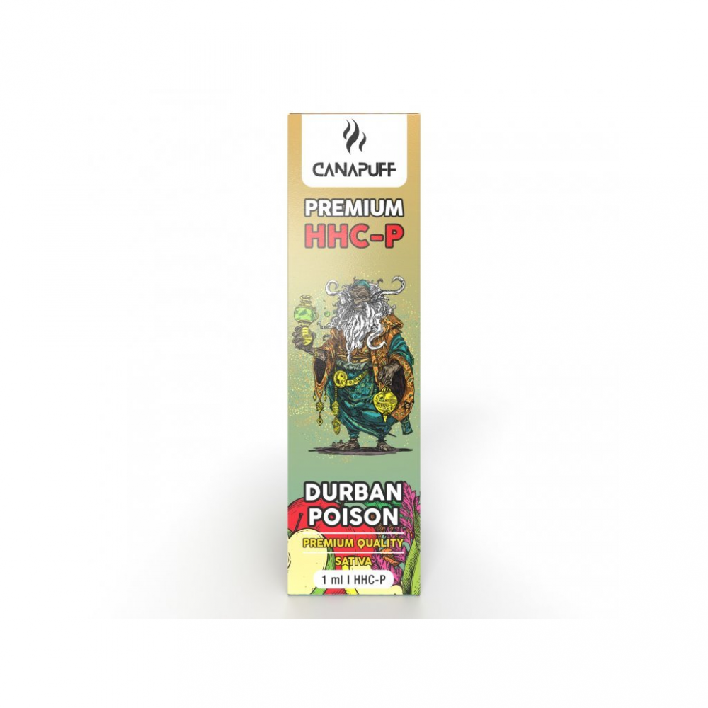 リニューアル濃度up⭐︎CRDP 1ml Durban Poison CanaPuff DURBAN POISON 96 % HHCP - Disposable vape pen, 1 ml