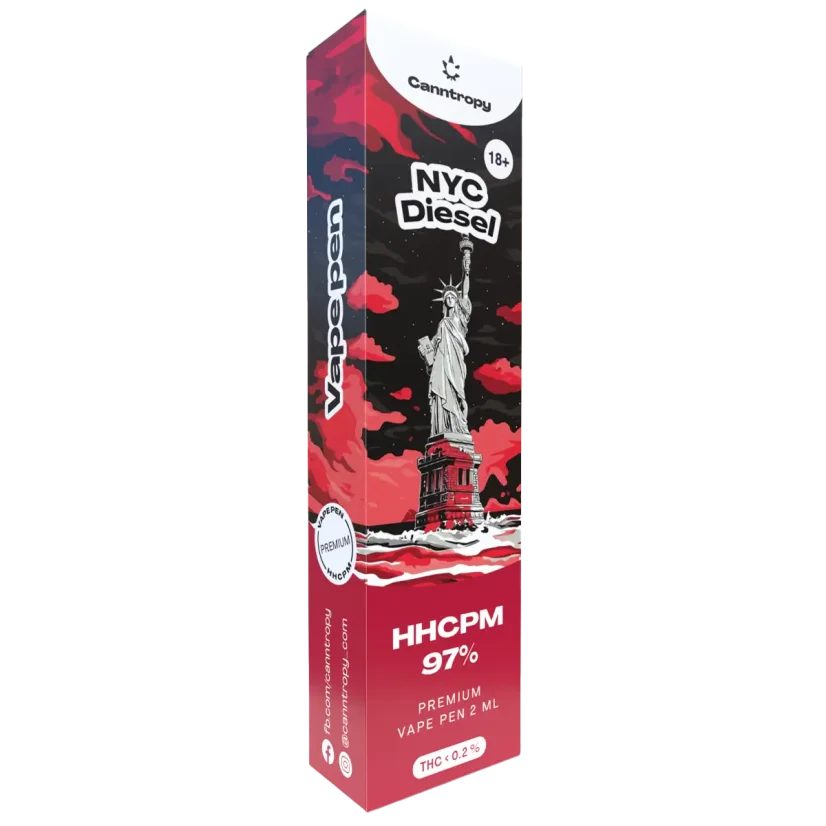 Canntropy HHCPM Vape Pen NYC Diesel, HHCPM  97% quality, 2 ml