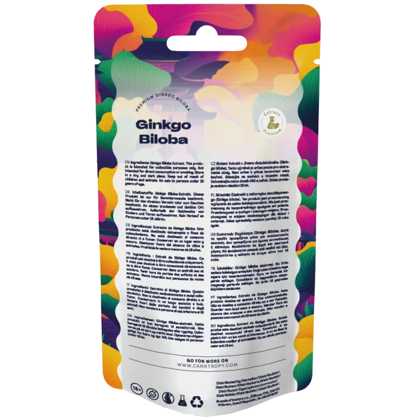 Canntropy extrakt z ginkgo biloby, 24 % flavonoidů, 6 % laktonů, 5 g - 100 g