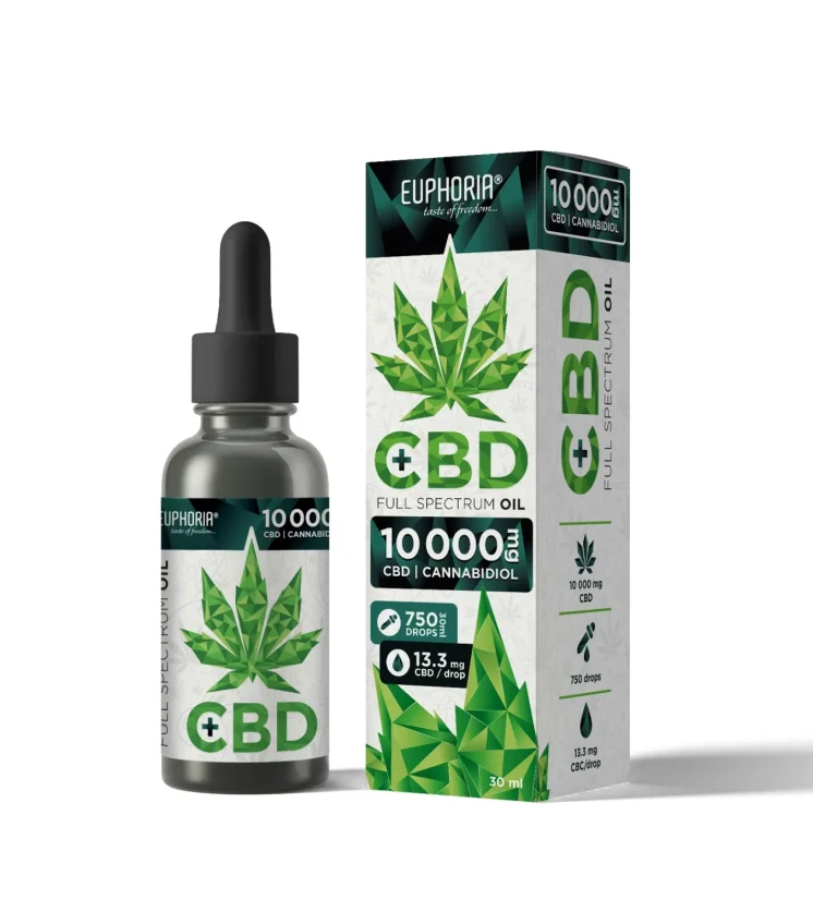 Euphoria Vollspektrum CBD-Öl, 30 ml, 10.000 mg