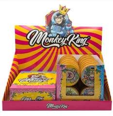 Monkey King Rolling Papers with Tips and Grinder (Psyco), 1 booklet