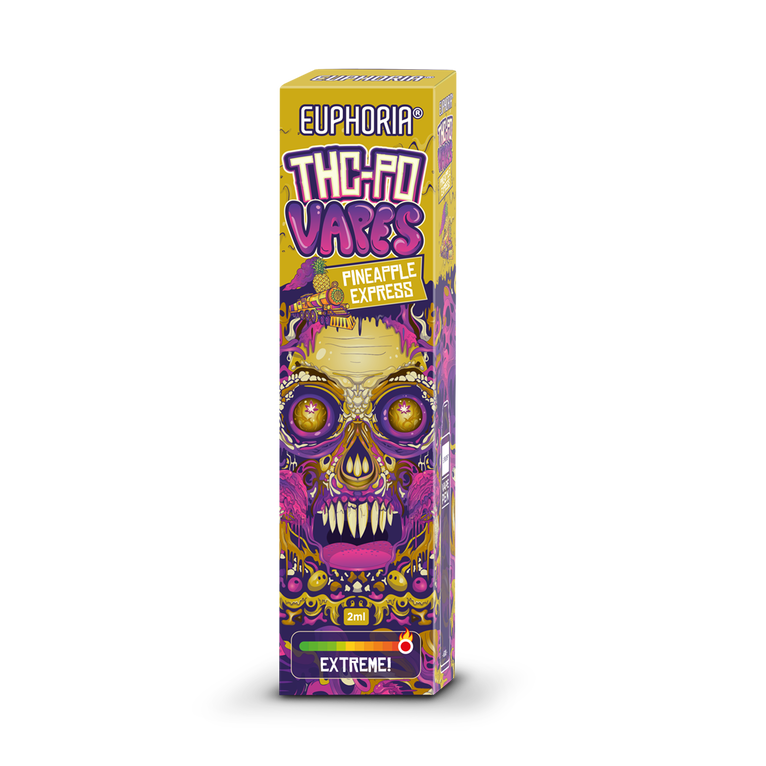 Euphoria THCPO ühekordselt kasutatav Vape Pen Pineapple Express, 90% THCPO, 2 ml