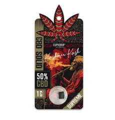Euphoria CBD tahke Hash Kashmir Kush, CBD 50%, 1 g