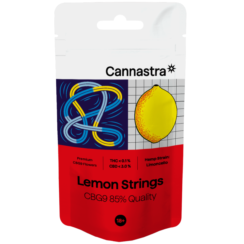 Cannastra CBG9 gėlių citrinų styga 85 % kokybės, 1 g - 100 g