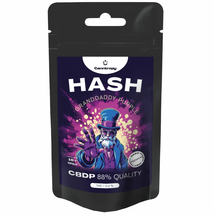 Canntropy CBDP Hash Granddaddy Purple, ποιότητα CBDP 88%, 1 g - 5 g