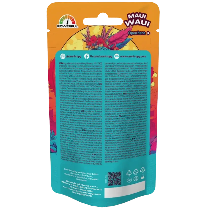 Canntropy THCD Kwiat Maui Waui, 10% THCD, 1 - 100 g