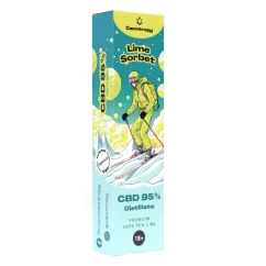 "Canntropy CBD" vienkartinis vape rašiklis "Lime Sorbet", CBD 95 %, 1 ml