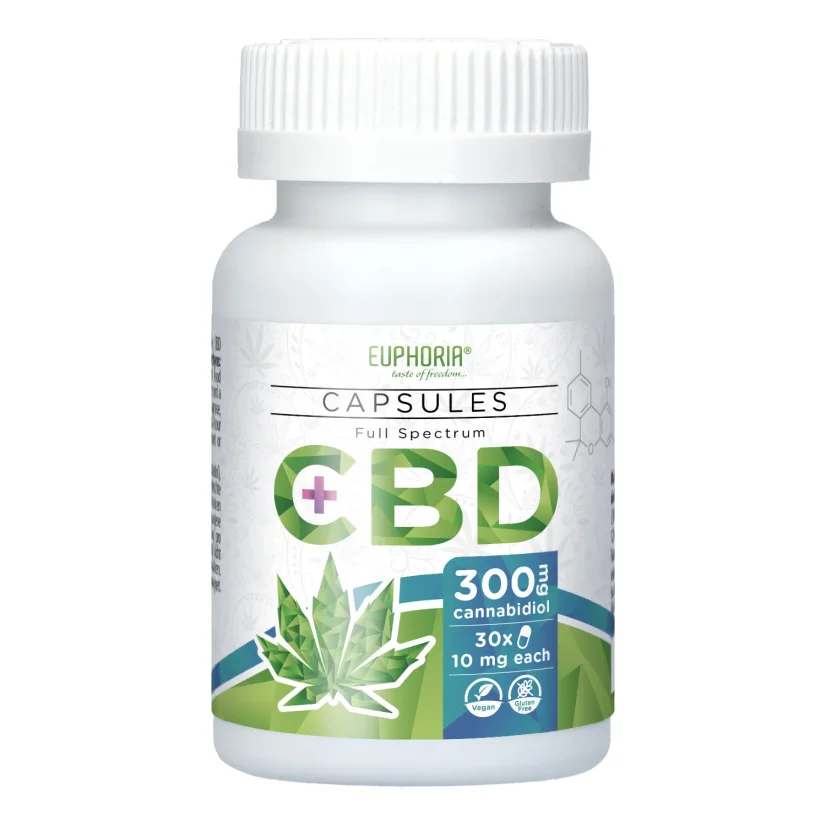Euphoria CBD Kapsler 30x10 mg, 300 mg