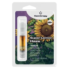 Canntropy THCV Kartusche Super Lemon Haze - 20 % THCV, 60 % CBG, 20 % CBN, 1 ml
