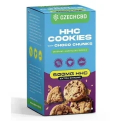 Czeskie ciasteczka CBD HHC z kawałkami czekolady, 500 mg HHC, 10 szt.