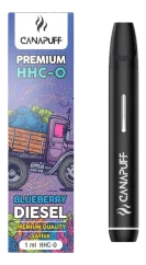 CanaPuff Blueberry Diesel 96 % HHC-O - Kertakäyttöinen höyrykynä, 1 ml