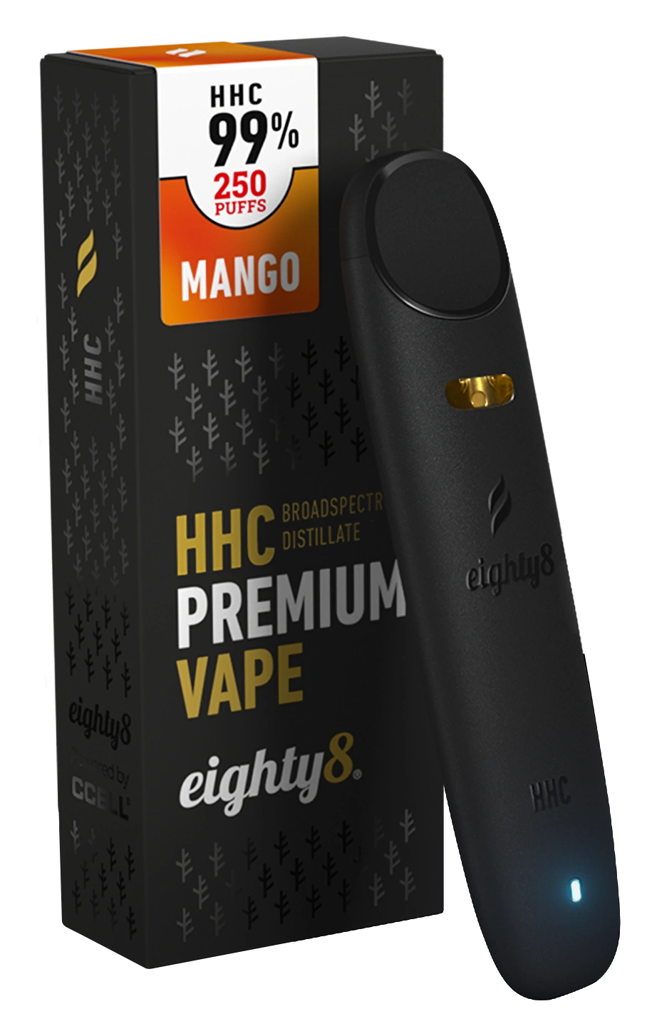 hhc Eighty8 HHC Vape Mango, 99 % HHC, 0,5 ml