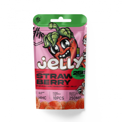 Czech CBD HHC Jelly Strawberries, 10 unidades x 25 mg, 250 mg