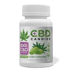 Euphoria CBD Candies Cannabis 300 mg CBD, 30 kpl x 10 mg, 120 g