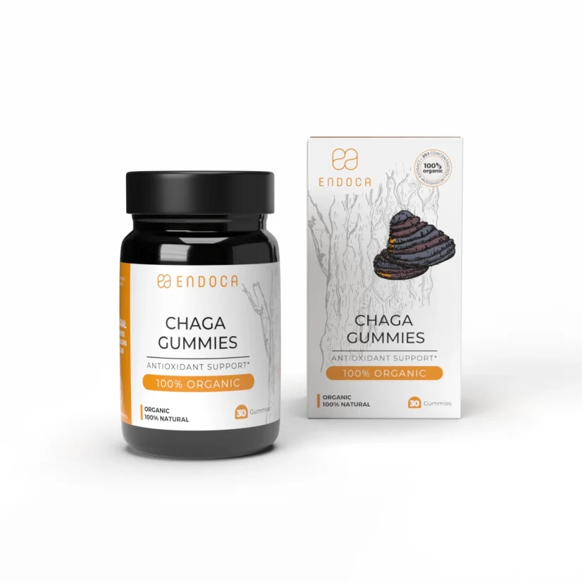 Endoca Chaga-Pilz-Gummis, 100 mg CBD, 30 Stück, 60 g