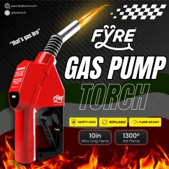 Smyle Labs palnik w kształcie „Gas Pump” — napełnialny, z regulowanym płomieniem